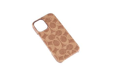 COACH - Slim Wrap Case for iPhone 16 [ Signature C Tan ]