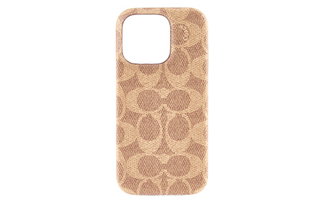 COACH - Slim Wrap Case for iPhone 16 Pro [ Signature C Tan ]