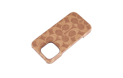 COACH - Slim Wrap Case for iPhone 16 Pro [ Signature C Tan ]