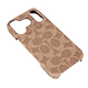 iPhone 17 Prop COACHiRjn[hP[X^SIGNATURE Brown
