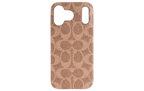 iPhone 17 Pro Maxp COACHiRjn[hP[X^SIGNATURE Brown