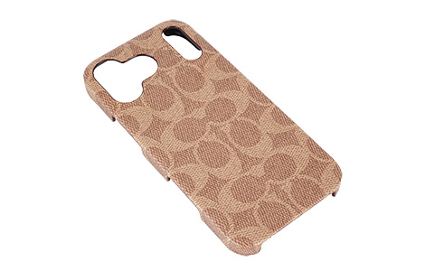 iPhone 17 Pro Maxp COACHiRjn[hP[X^SIGNATURE Brown