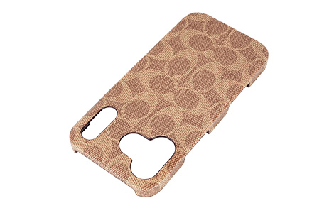 iPhone 17 Pro Maxp COACHiRjn[hP[X^SIGNATURE Brown