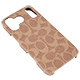iPhone 17 Pro Maxp COACHiRjn[hP[X^SIGNATURE Brown