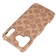 iPhone 17 Pro Maxp COACHiRjn[hP[X^SIGNATURE Brown