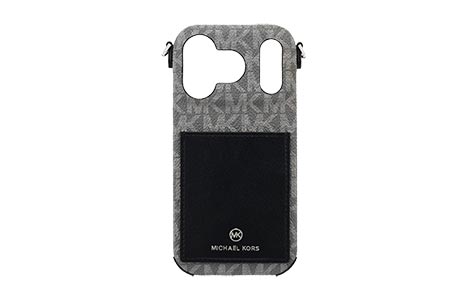 iPhone 17 Prop MICHAEL KORS n[hP[X with Strap^Black
