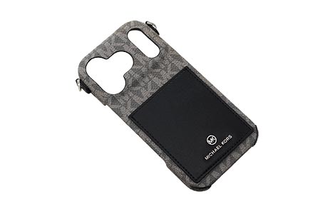 iPhone 17 Prop MICHAEL KORS n[hP[X with Strap^Black