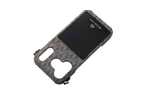 iPhone 17 Prop MICHAEL KORS n[hP[X with Strap^Black