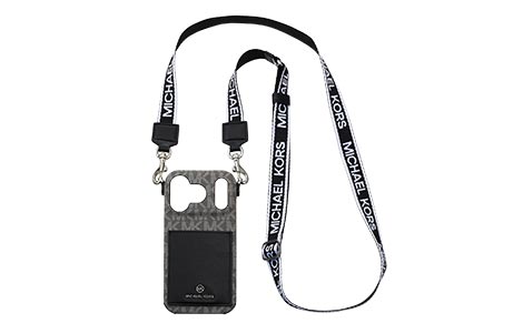 iPhone 17 Prop MICHAEL KORS n[hP[X with Strap^Black