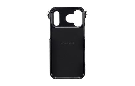 iPhone 17 Pro Maxp MICHAEL KORS n[hP[X with Strap^Black