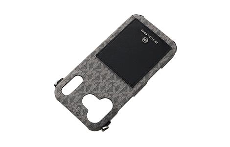 iPhone 17 Pro Maxp MICHAEL KORS n[hP[X with Strap^Black
