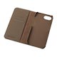LORNA PASSONI Leather Folio Case for iPhone 17e�^Dark Brown 