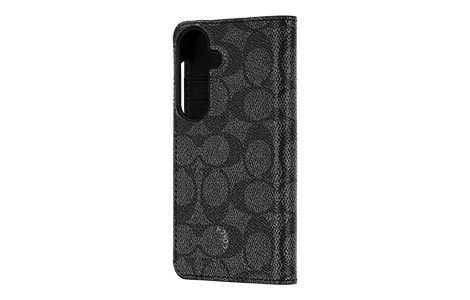 �yau����zSamsung Galaxy S26 COACH�iR�j�u�b�N�^�C�v�P�[�X�^SIGNATURE Black