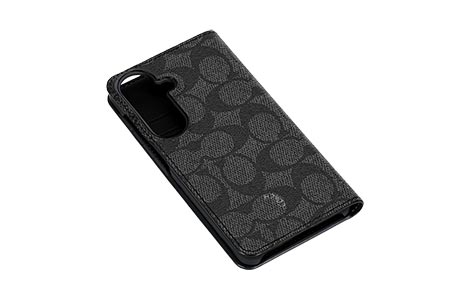 �yau����zSamsung Galaxy S26 COACH�iR�j�u�b�N�^�C�v�P�[�X�^SIGNATURE Black