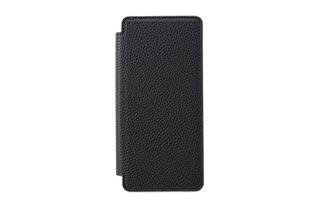 LORNA PASSONI Leather Folio Case for Xperia 1 VIII�^Black