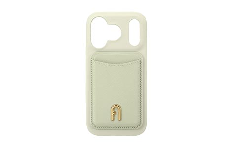 iPhone 18 Pro�p FURLA �n�[�h�P�[�X with MagSafe card wallet�^MARSHMALLOW
