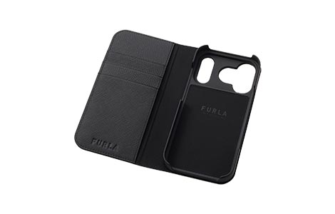 iPhone 18 Pro�p FURLA �u�b�N�^�C�v�P�[�X�^NERO
