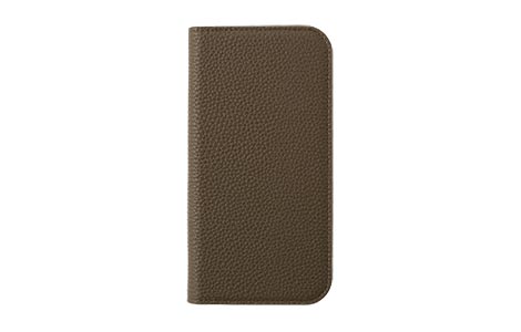 LORNA PASSONI Leather Folio Case for iPhone 18 Pro�^Dark Brown