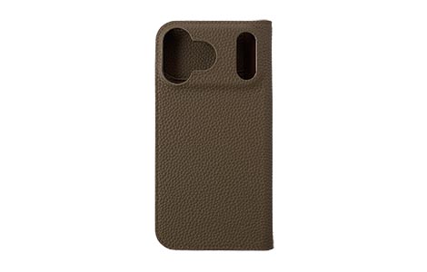 LORNA PASSONI Leather Folio Case for iPhone 18 Pro Max�^Dark Brown