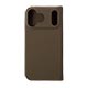 LORNA PASSONI Leather Folio Case for iPhone 18 Pro Max�^Dark Brown