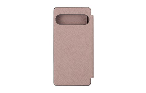 LORNA PASSONI Leather Folio Case for Xperia 10 VIII�^Blush Pink
