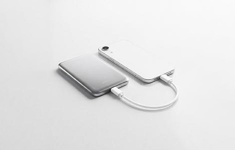 BMX AIR 5K Magnetic Solid-State Power Bank - Silver