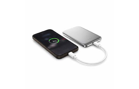 BMX AIR 5K Magnetic Solid-State Power Bank - Silver