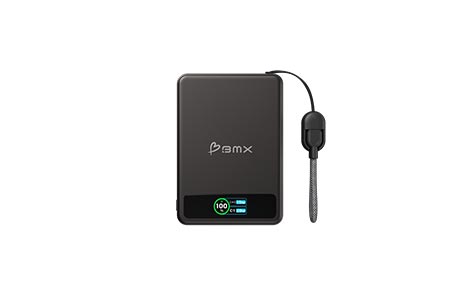 BMX SolidSafe(TM) 5K Solid-State Magnetic Power Bank/Black