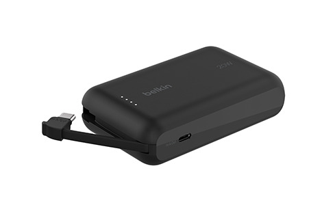 belkin BoostCharge 10K Power Bank with Integrated Cable