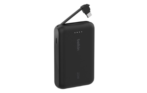 belkin BoostCharge 10K Power Bank with Integrated Cable