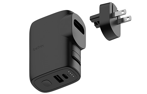 belkin BoostCharge Hybrid Wall Charger 25W + Power Bank 5K+