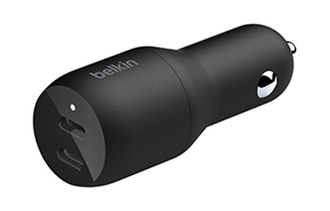 belkin BoostCharge Dual USB-C(R) Car Charger 36W