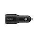 belkin BoostCharge Dual USB-C(R) Car Charger 36W