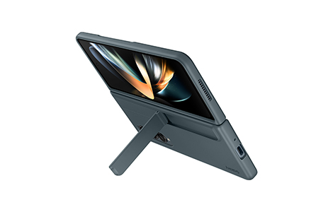 Galaxy Z Fold4 Standing Cover with Pen／Graygreen