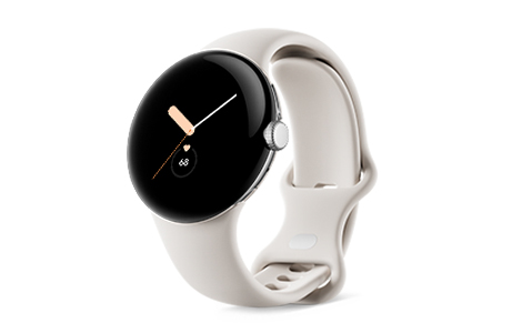 Google Pixel Watch Polished Silver ステンレスケース／Chalk ...