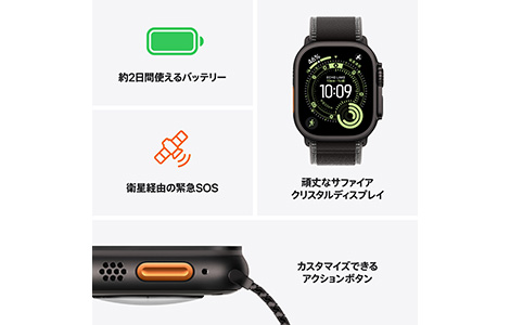 Apple Watch Ultra 3- 49mmubN`^jEP[XƃubNI[Voh