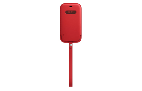 MagSafe対応iPhone 12 | 12 Proレザースリーブ - (PRODUCT)RED