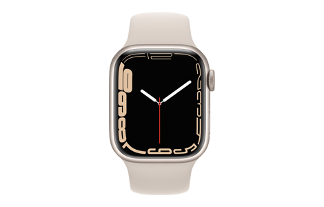 Apple Watch Series 7- 41mmスターライトアルミニウムケースとスターライトスポーツバンド