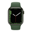Apple Watch Series 7- 41mmグリーンアルミニウムケースとクローバースポーツバンド