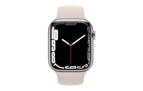 Apple Watch Series 7- 45mmシルバーステンレススチールケースとスター 