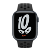 Apple Watch Nike Series 7- 45mmミッドナイトアルミニウムケースとアンスラサイト/ブラックNikeスポーツバンド