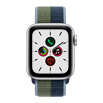 Apple Watch SE- 40mmシルバーアルミニウムケースとアビスブルー/モスグリーンスポーツループ
