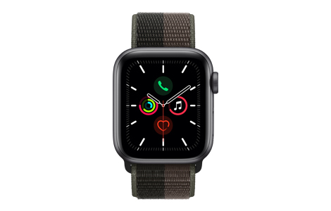 Apple Watch SE- 40mmスペースグレイアルミニウムケースとトルネード