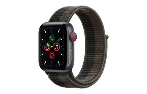 Apple Watch SE- 40mmスペースグレイアルミニウムケースとトルネード