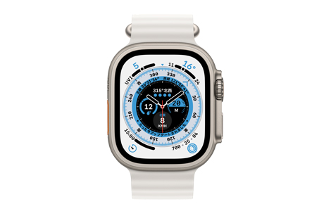 Apple Watch Ultra- 49mmチタニウムケースとホワイトオーシャンバンド ...