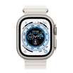 Apple Watch Ultra- 49mmチタニウムケースとホワイトオーシャンバンド