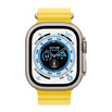 Apple Watch Ultra- 49mmチタニウムケースとイエローオーシャンバンド
