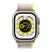 Apple Watch Ultra- 49mmチタニウムケースとイエロー/ベージュトレイルループ - S/M