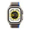 Apple Watch Ultra- 49mmチタニウムケースとブルー/グレイトレイルループ - S/M