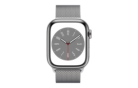Apple Watch Series 8- 41mmシルバーステンレススチールケースと ...
